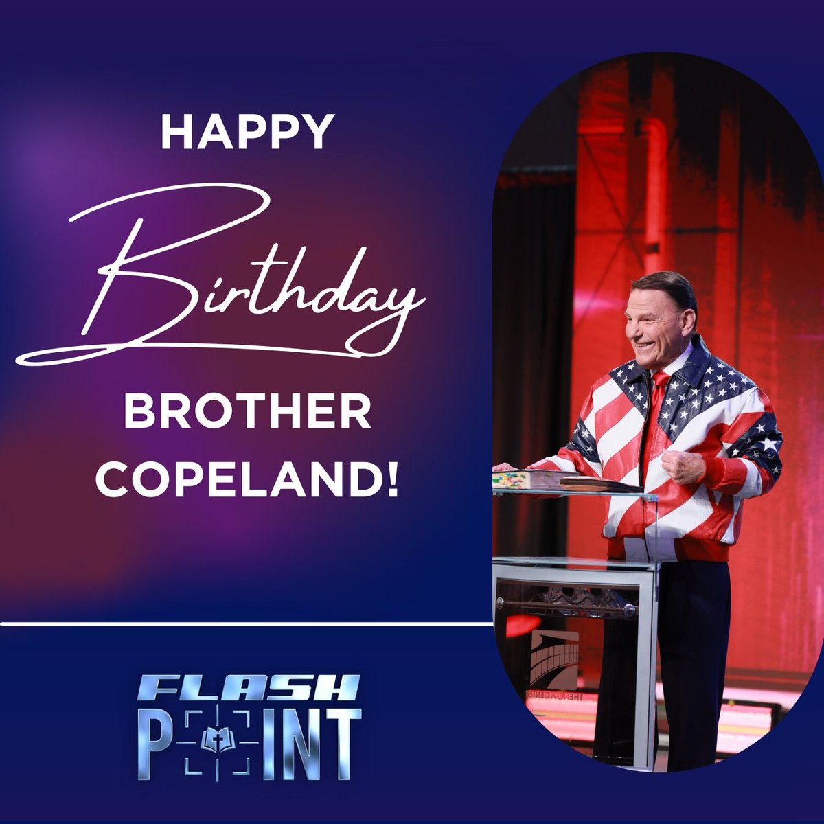 Brother Copeland, we take this time to honor you and say, “Thank you!” for all the time and dedication to this ministry. You have inspired and encouraged so many, and we celebrate you today! HAPPY 87th BIRTHDAY!

#happybirthday #celebrate #kennethcopeland #flashpointarmy #victory