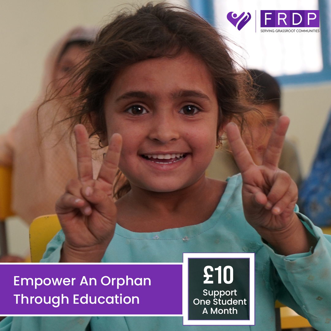 FRDPINTERNATION's tweet image. Education is a human right. It's the key that unlocks a child's potential to shape a brighter future for themselves and their community.

At #FRDP, we're actively equipping and supporting children in #Pakistan to thrive in school.

Donate today at frdpinternational.org/ourwork/educat…