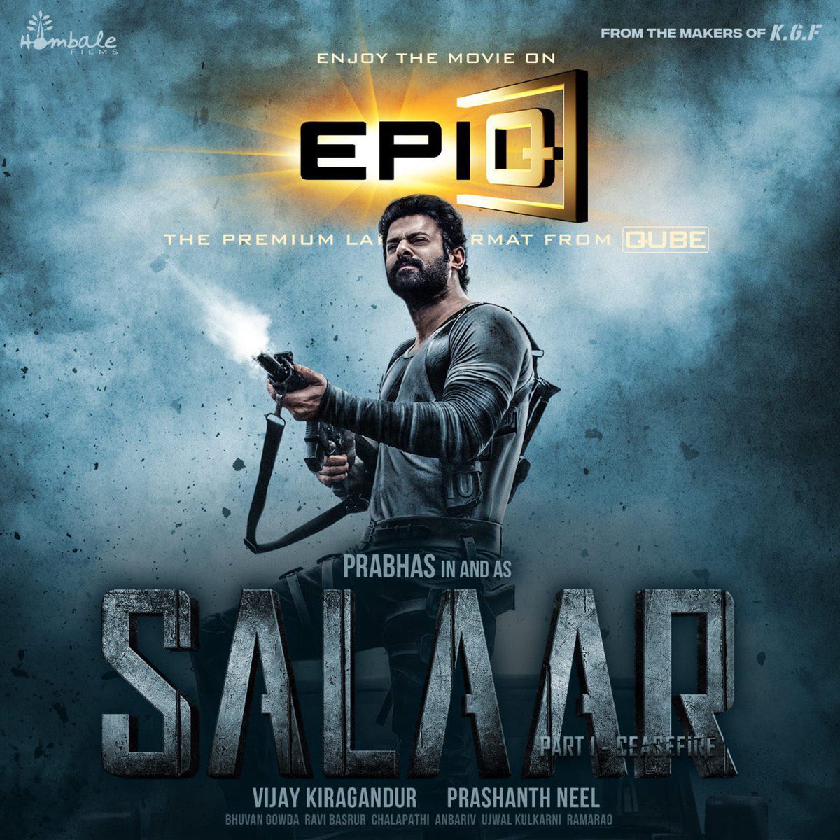 Experience the power-packed action of #Salaar     in Epiq format exclusively at V Celluloids, Sullurpeta  💥

In Cinemas from December 22nd!

#Prabhas 
#SalaarCeaseFire     #SalaarCeaseFireOnDec22