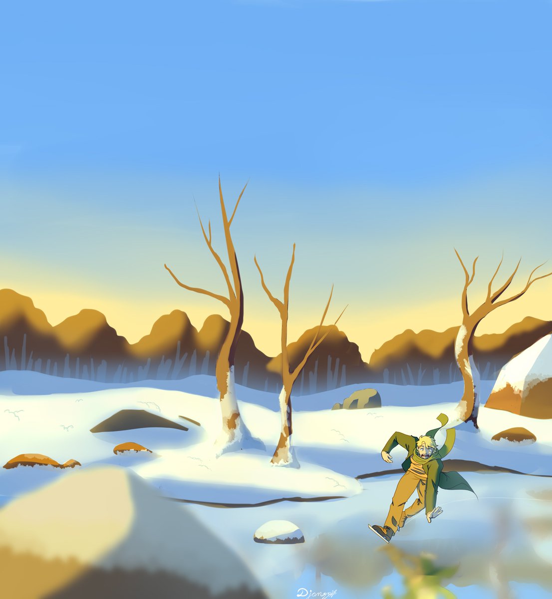 djangotheasteri's tweet photo. i tried to make snow... #drawing #background #practicedrawing #digitalpractice #drawingdigital #ilustration #snow #iceskating https://t.co/Ooljitnu6f