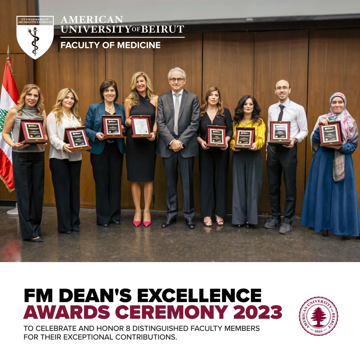 AUB_FM's tweet photo. Celebrating Excellence in administrative and research roles at the Dean’s Awards – a heartfelt acknowledgment to our outstanding staff! 🌟

Read more  https://t.co/g1UDKzzVhA

#AUB #AUBFM #AUBmedicine https://t.co/a5jOLOUHfx