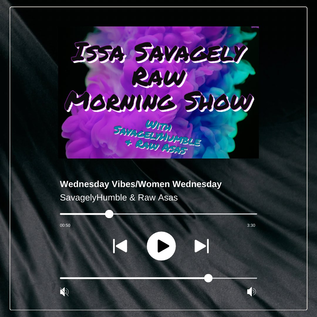 🌟 Women Wednesday 🌟
Join us on the ‘Issa Savagely Raw Morning Show’ with your favorite hosts, SavagelyHumble &amp; Raw Asas! 🎙️✨ #WomenWednesday #OpulenceRadio #SavagelyRaw #SavagelyHumble #RawAsas #MorningShow #RadioBroadcast #internetradioshow #internetradiostation