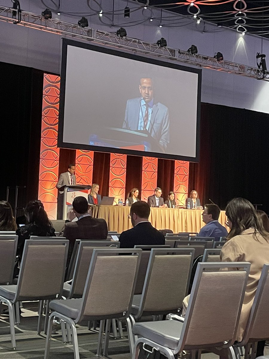 Check out @malindatwestmd leading the start of the first day @SABCSSanAntonio moderating a poster spotlight on gaps in treatment timing, selection and support services. @UWCarbone @uw_hemeoncpc