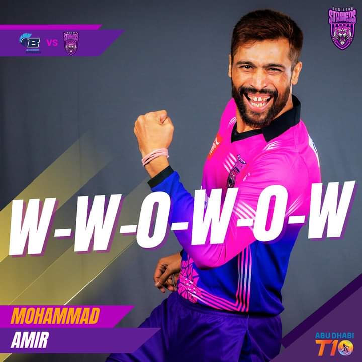 An unforgettable over! The stuff of dreams from Mr. Dependable 💪😍

#NewYorkStrikers #NYSSquad #T10League #ADT10
#CricketsFastestFormat #AbuDhabiT10
#StrikeFearlessly #MohammadAmir