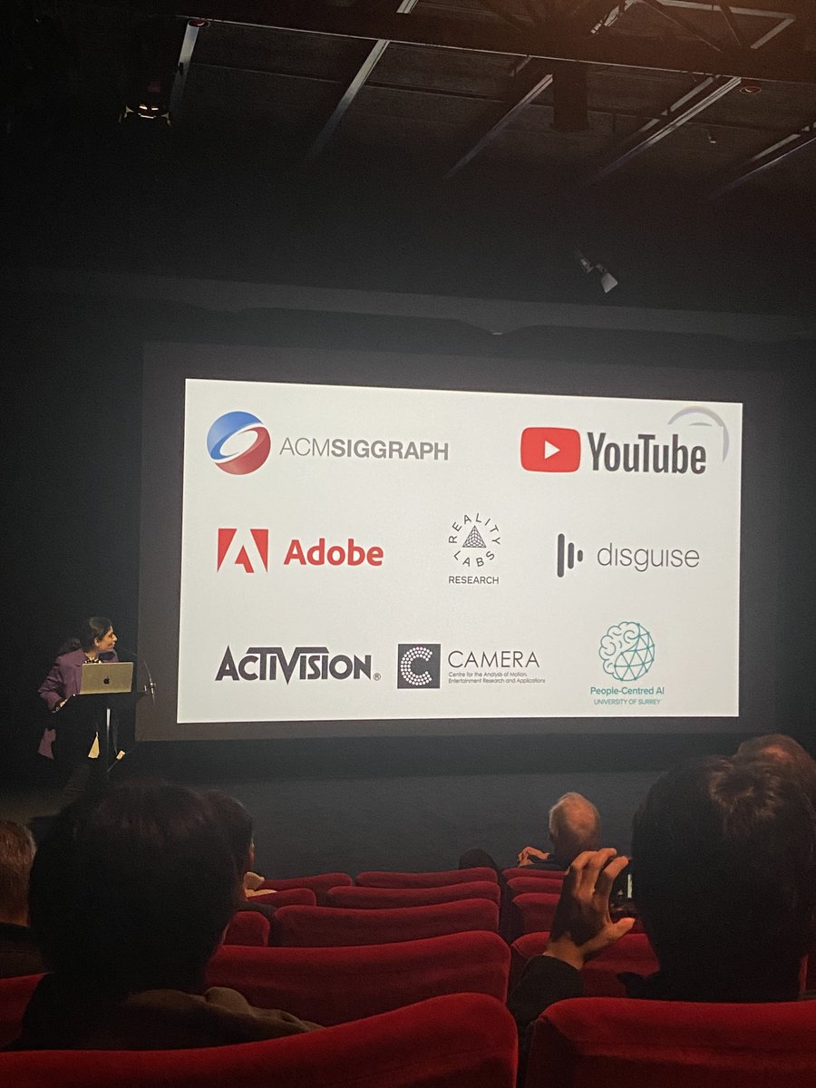 CVMP's tweet photo. A fantastic time at #CVMP2023 commemorating 20 years of excellence! We want to give a huge thank you to our sponsors for their generous support: @siggraph, @YouTube, @AdobeResearch, @RealityLabs, @disguise_one, @Activision, @CAMERA_Bath, @PeopleCentredAI https://t.co/m1cAl1sp2t