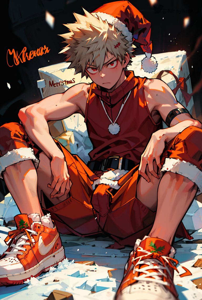 Bakugo🎄 #AIart #AIArtwork #MHA #myheroacademia #bakugo #爆豪勝己 #bakugoukatsuki