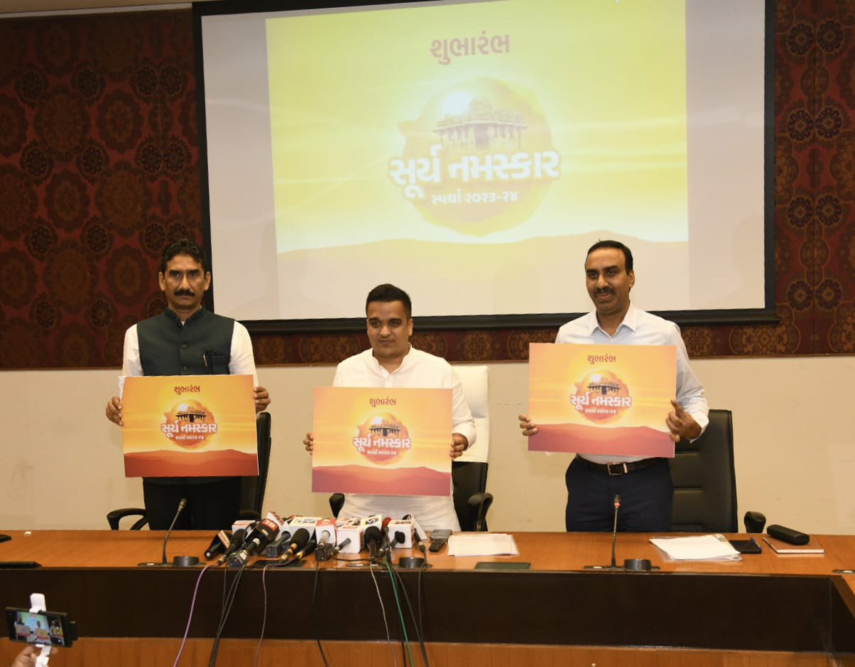Gujarat Govt launches Surya Namaskar contest; Cash prizes of Rs. 2 Cr plus