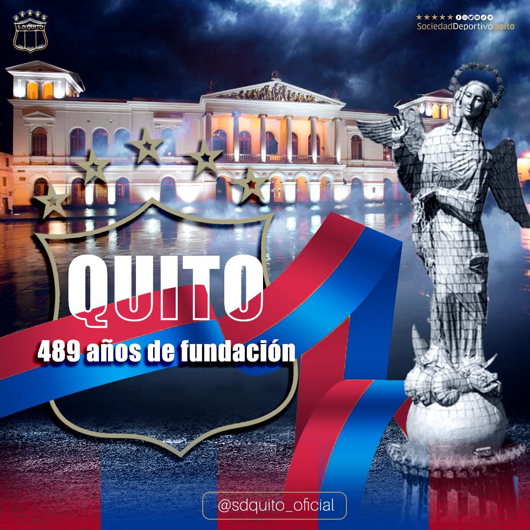 SDQuito_Oficial's tweet photo. 💙❤️ Lindo Quito de mi vida… 🎶👀

¡Viva Quito en sus 489 años de fundación! 🔴🔵

Festejamos a la ciudad que te vio nacer, la ciudad de: #ElNombreDivino ❤️💙 https://t.co/kjXC9Z3XJn