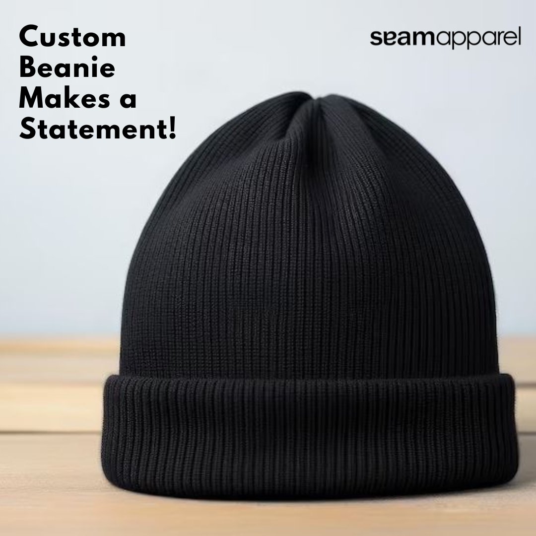 Creating warm, comfortable, and stylish custom beanie is what we do at Seam Apparel.

#SeamApparel #CustomBeanie #WarmAndCozy #ComfortableBeanie