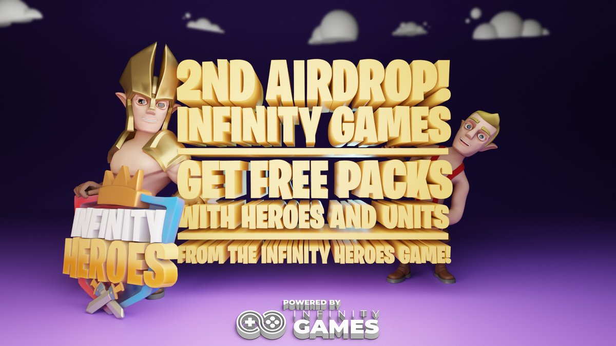 infygamestech's tweet photo. 🥂 To celebrate the release of the Infinity Heroes closed beta and a partnership with @Immutable , we are organizing the 2nd Infinity Games airdrop! 🎉

🔗 Airdrop link: https://t.co/NfmWRDNzuy
🔗 Medium article: https://t.co/z7eYCgpMfY

🎁 Happy airdropping! ✨

#AirdropAlert https://t.co/cqXYAqwkgD