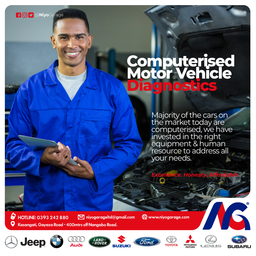 NiyoGarage's tweet photo. We have the right gadgets as well as the skills to comfortably make #computerised #diagnostics checks &amp; #repairs to today's modern vehicles. Talk to us now: #CallOrWhatsapp 0757001002 / 0776 202 785. #letsfixyouup #fixitatniyo #niyogarage. https://t.co/VxHxgjFnKL