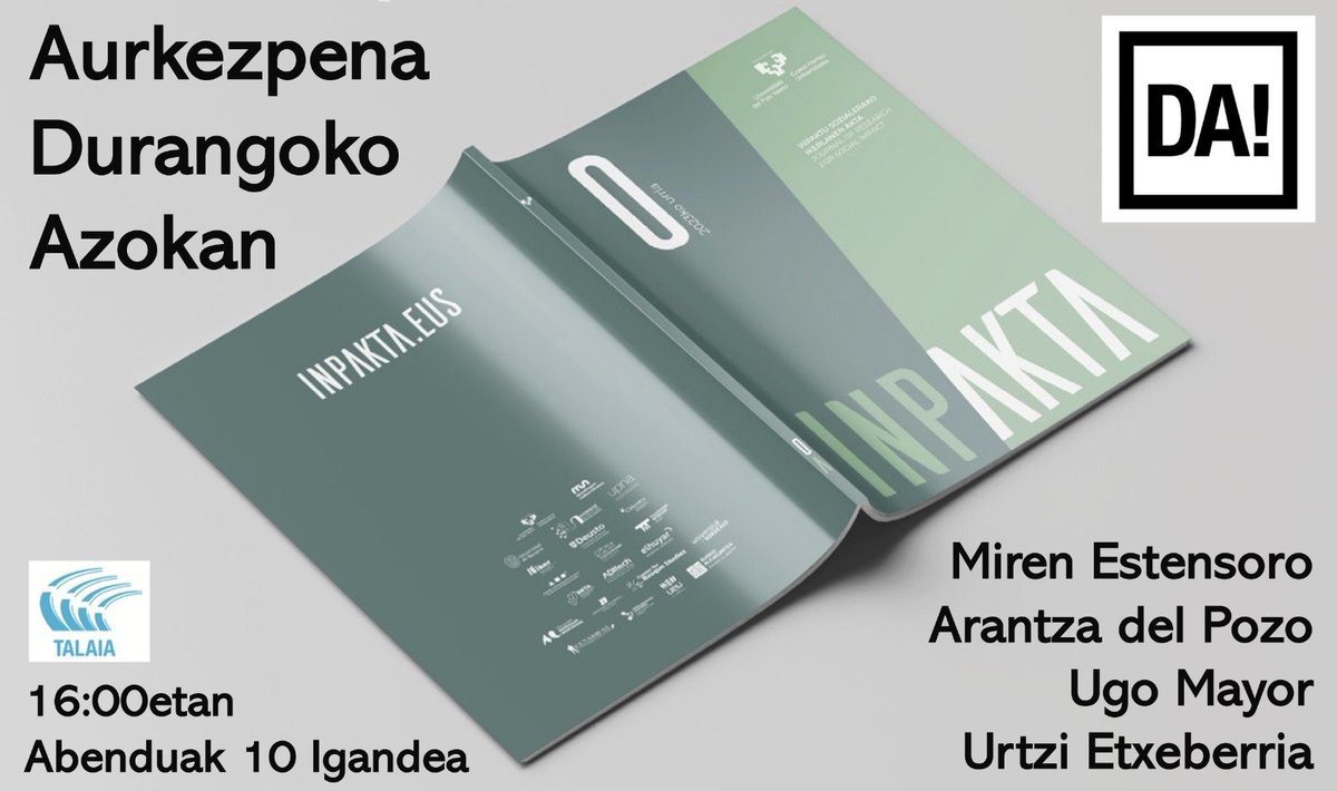 There is No Planet B (@ugo_mayor) on Twitter photo Igande honetan <a href="/durangokoazoka/">Durangoko Azoka</a> InpAkta aldizkaria aurkeztuko dugu, <a href="/orkestra/">Orkestra - IVC</a>-ko ikertzailea Miren Estensoro, <a href="/Vicomtech/">Vicomtech</a>-eko Ahotsaren eta Lengoaia Naturalaren Prozesamendurako Teknologien Zuzendaria Arantza del Pozo eta <a href="/IKER_UMR5478/">IKER UMR5478</a> zentroko Zuzendaria den Urtzi Etxeberriarekin. Igande honetan <a href="/durangokoazoka/">Durangoko Azoka</a> InpAkta aldizkaria aurkeztuko dugu, <a href="/orkestra/">Orkestra - IVC</a>-ko ikertzailea Miren Estensoro, <a href="/Vicomtech/">Vicomtech</a>-eko Ahotsaren eta Lengoaia Naturalaren Prozesamendurako Teknologien Zuzendaria Arantza del Pozo eta <a href="/IKER_UMR5478/">IKER UMR5478</a> zentroko Zuzendaria den Urtzi Etxeberriarekin.