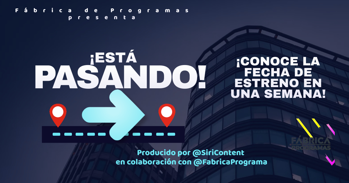 ¡ESTE VIERNES! Este viernes se desvelará la fecha de estreno del nuevo programa producido por @SiriContent para la programación de <a href="/FabricaPrograma/">Fábrica de Programas</a>. #TardesConSabor6