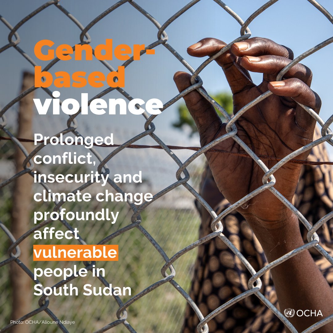 Women & girls in #SouthSudan are at risk of gender-based violence #GBV. In 2024, 2.5 million people are projected to face GBV challenges. Unfortunately, many incidents go unreported. Read more about why ▶️ bit.ly/3RbPnKc #16DaysOfActivism