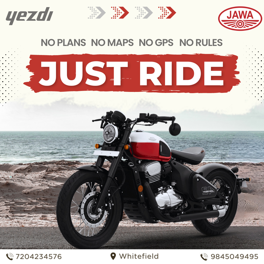 Just ride with jawa yezdi !

Visit : yezdi.com

#jawa #YezdiMotorcycles #jawayezdi #justride