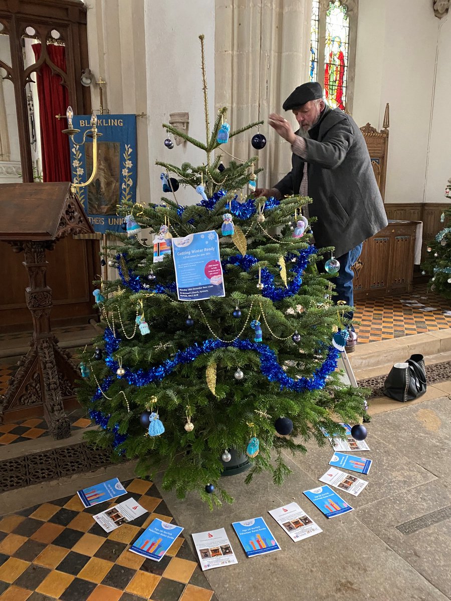 Our Christmas tree which was previously at Aylsham Church for their Tree Festival, has been moved to Blickling Church & will remain there until the 22.12.23, if anyone would like to pay it a visit! Thanks again to Hevingham Woodburners for sponsoring & helping with the tree!