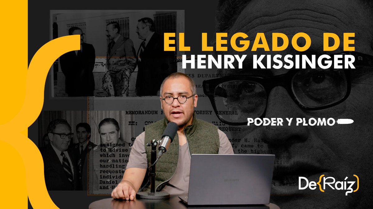 ¿Sabías que un ganador del #PremioNobel de la Paz fue uno de los principales artífices del sangriento Plan Cóndor en Sudamérica?

🔸En la última emisión de #PoderyPlomo te contamos quién fue Henry #Kissinger, recientemente fallecido.

🔻youtube.com/watch?v=U0Aiem…

🌱#DRmSurGlobal