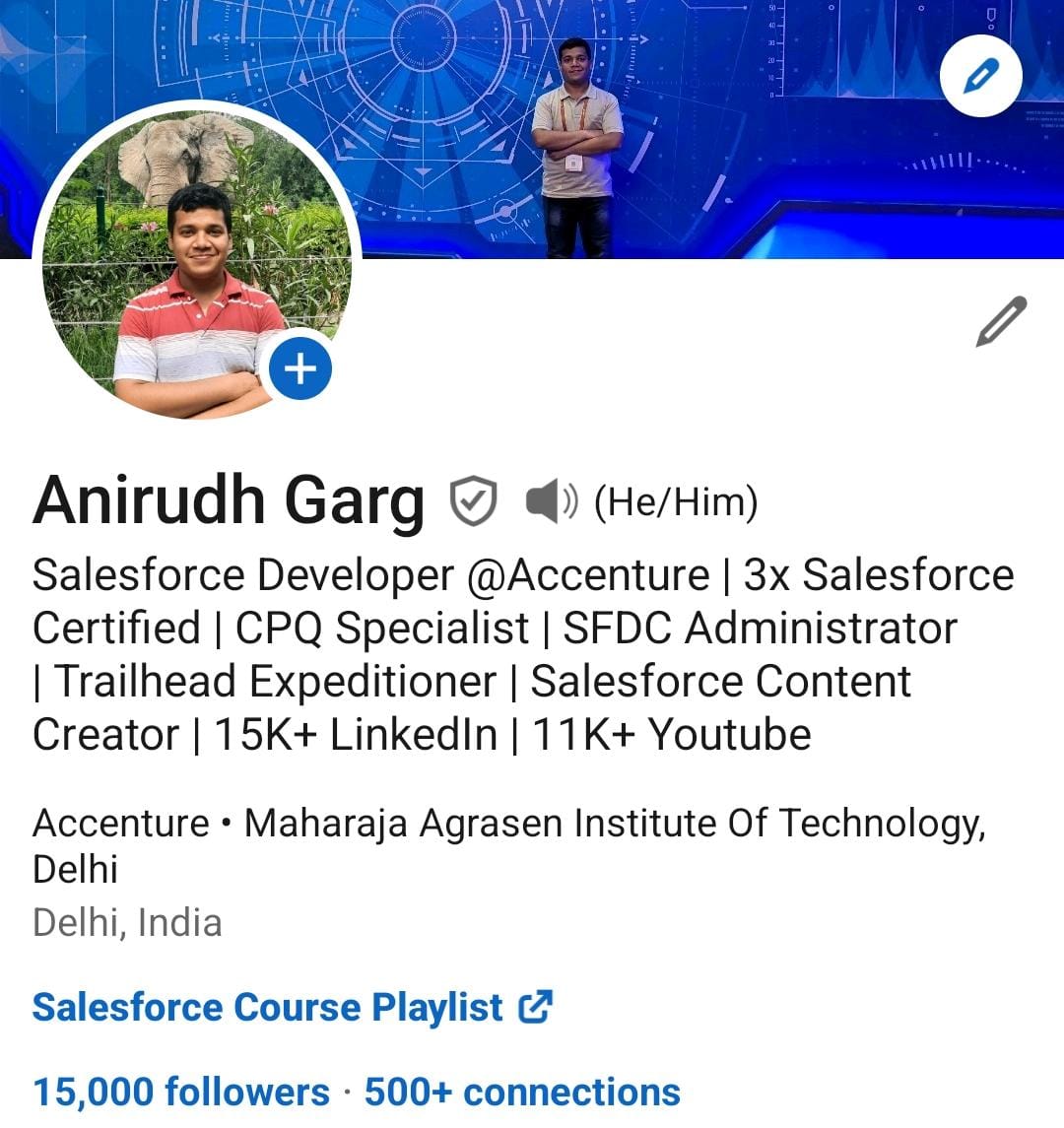 Crossed 15,000 followers on #LinkedIn ...! Let's connect if we are yet to do so linkedin.com/in/anirudhgarg… #AnirudhGarg #LinkedinForCreators #Salesforce