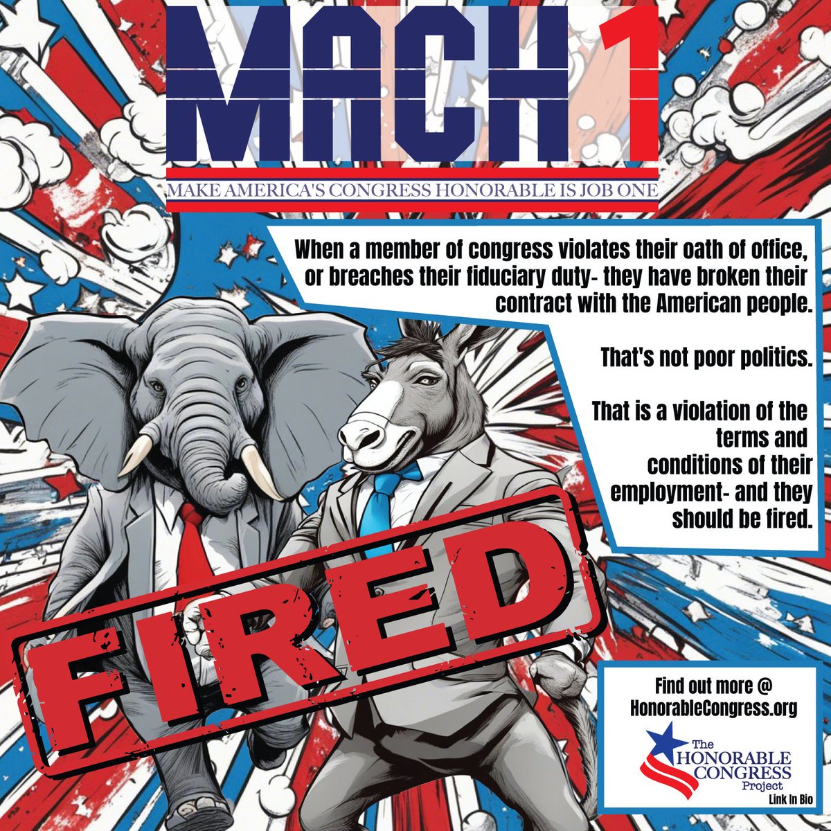 HonorCongress's tweet photo. #Congress #America #oversight #Corruption #MACH1 #politics #integrity #honor #accountability #fired #getinvolvedandmakethedifference https://t.co/qGwZDhXb2l