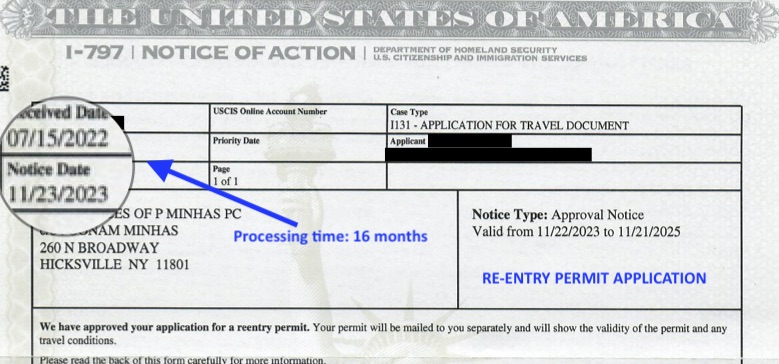 Re-entry permit application estimated processing times are 17.5 months. Took over this matter from another attorney last year, it took 16 months for an approval.

#ReEntryPermit #pminhaslaw #lawwithpoonam #greencardholder #usimmigrationattorney #usimmigrationlaw