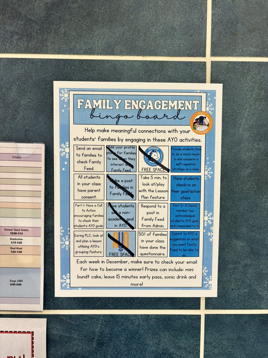Mrs. Troutman got 4 in a row on her family engagement BINGO board!! Thank you for supporting parent, student and teacher relationships! <a href="/MISDiTech/">Mesquite ISD Instructional Technology</a> #familyengagement #AYO #moodcheckins