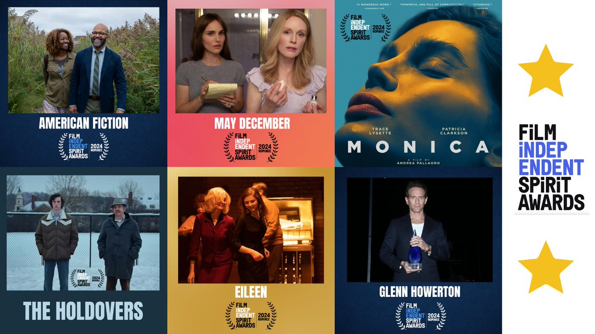 👏 Congrats to the Newport Beach Film Festival 2024 @filmindependent #SpiritAwards nominees. ✨American Fiction ✨May December ✨Monica ✨The Holdovers ✨Eileen ✨Glenn Howerton For complete list of nominees visit: ow.ly/CI1j50Qg5qG