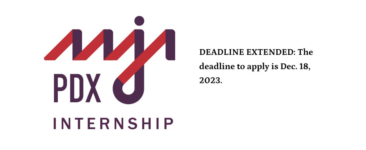 Student journalists! We've extended the deadline for the @aaja_pdx @SPJOregon summer internship at the @Salem_Statesman until Dec. 18! Interns are paid $20/hr and receive a $1000 housing stipend! Apply! aaja-pdx.org/internship/int…