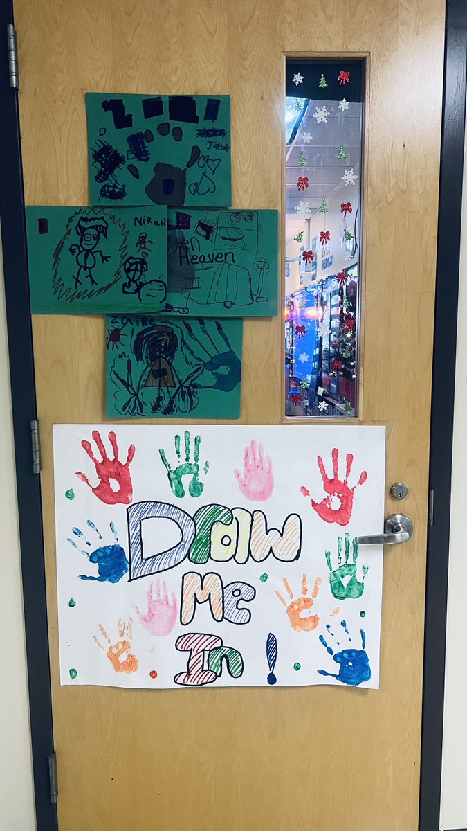 We started our inclusive school week off  with a bang . Our students were so excited to create their posters and place them on our door @FSC_SEC #SEC_ISW23 @OakleyTigers
