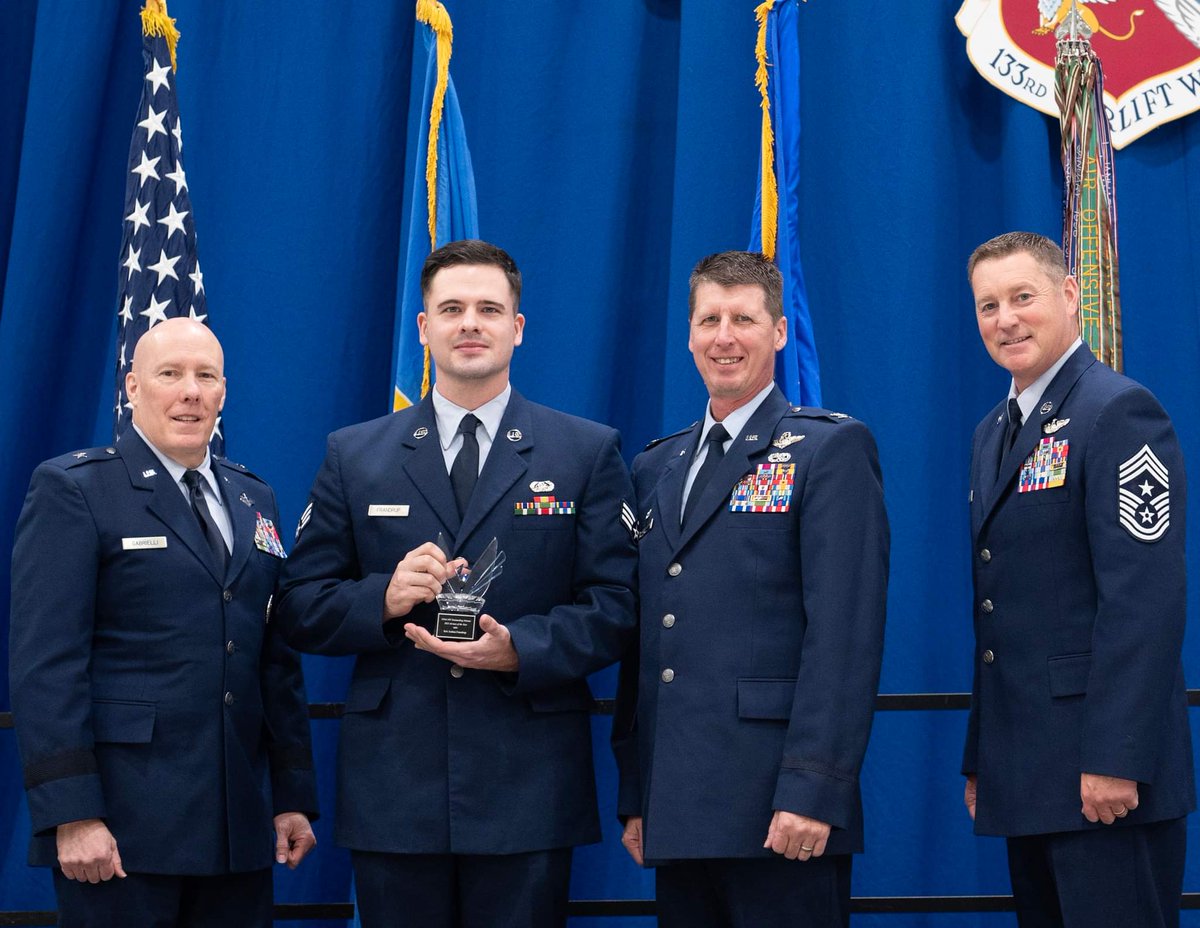 Congratulations to the award recipients who were recognized at the @133rdAW on Sunday at their annual Wing Awards Ceremony! It is an honor to serve along side you!