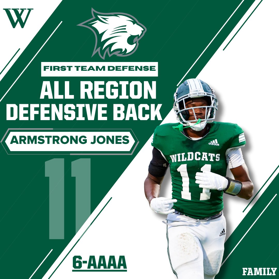 Congratulations to <a href="/ArmstrongJones7/">Armstrong Jones</a> for being named as 1st team All Region Defensive Back! #FAMILY