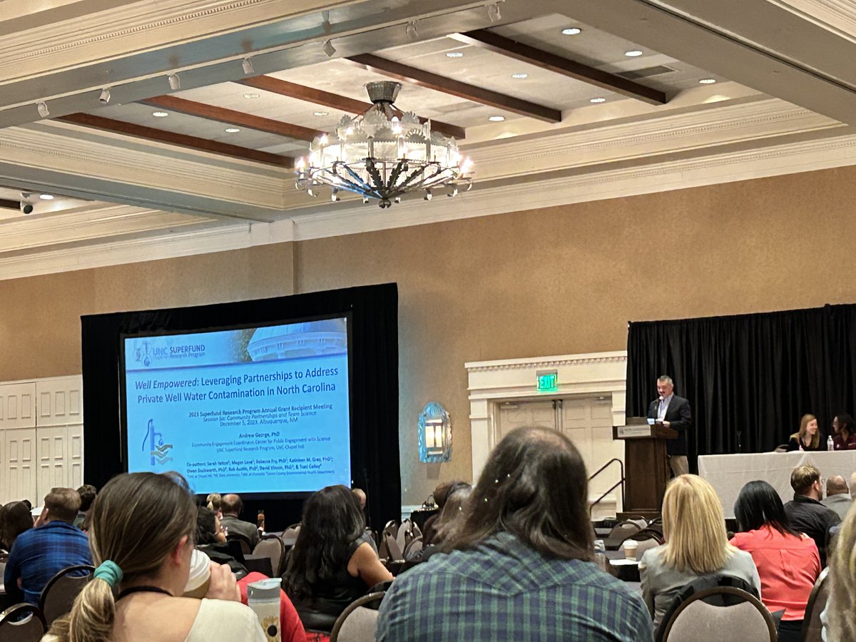 UNC had great representation during the #SRP2023 day two presentations! Dr. Lauren Eaves, Audrey Bousquet, and Dr. Andrew George all gave wonderful talks regarding scientific communication of environmental contaminants. Congrats!
