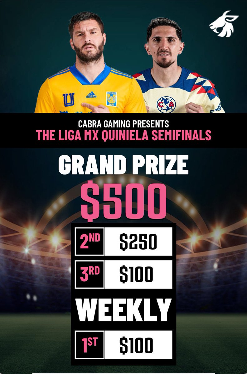Join our Liga MX Liguilla Quiniela 🇲🇽⚽️‼️

If you know ball and love making free 🤑 then make your picks here.

LESS THAN 9 HOURS LEFT TO ENTER, Quiniela closes today at 7pm PST.