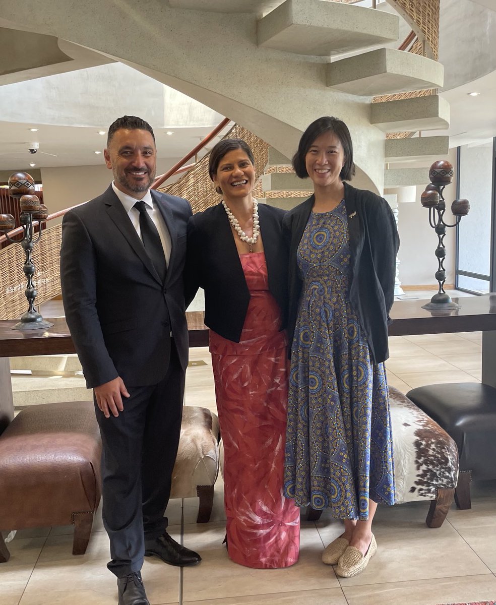 DunlopBennett's tweet photo. Incredibly blessed to serve South Africa as New Zealand’s High Commissioner.  Fa’afetai dear Deputy Minister Mashigo-Dhlamini for your kind farewell of me.  I was humbled #tātoutatou  @DIRCO_ZA⁩ ⁦@MFATNZ⁩ ⁦@NZinSouthAfrica⁩ https://t.co/VA2oReejMM