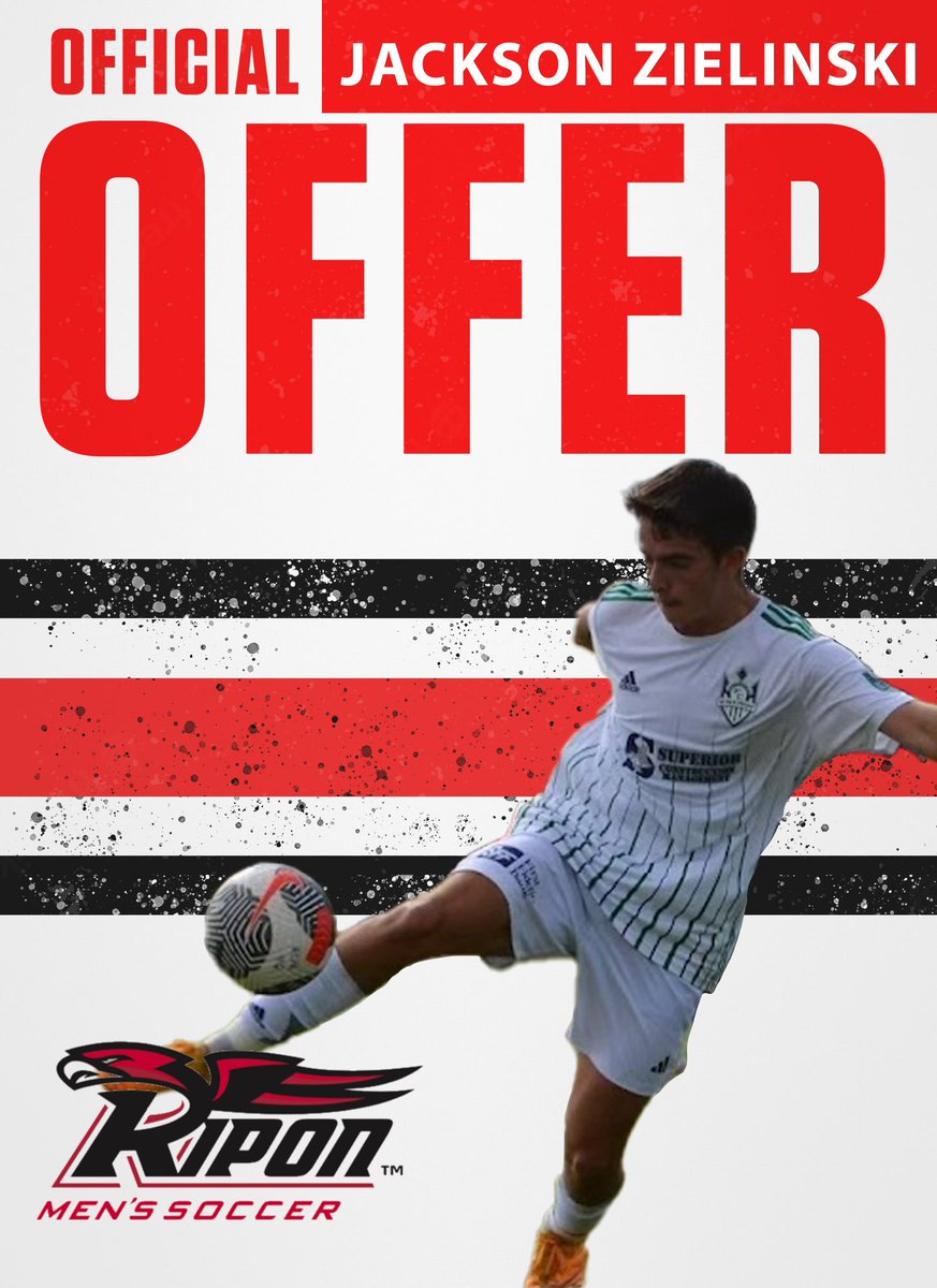 Beyond blessed to receive an offer from Ripon College! @redhawkmsoccer @CoachRhein #offered #notcommitted #collegesoccer #buildthelegacy #goredhawks @Shep_CasadyAD @CasadyAthletics