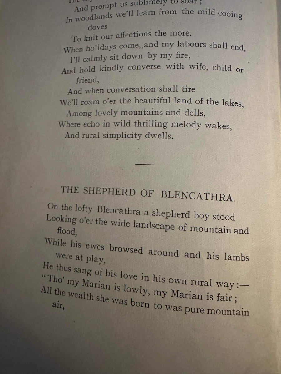 siddletabby's tweet photo. You leave your mother for two seconds and she finds hundred year old books on the shelf that apparently three generations of Kay women just… forgot we owned! Dates 1907 with a dedication to #CanonRawnsley 
#cumbriancarols https://t.co/8MIxkXfSav