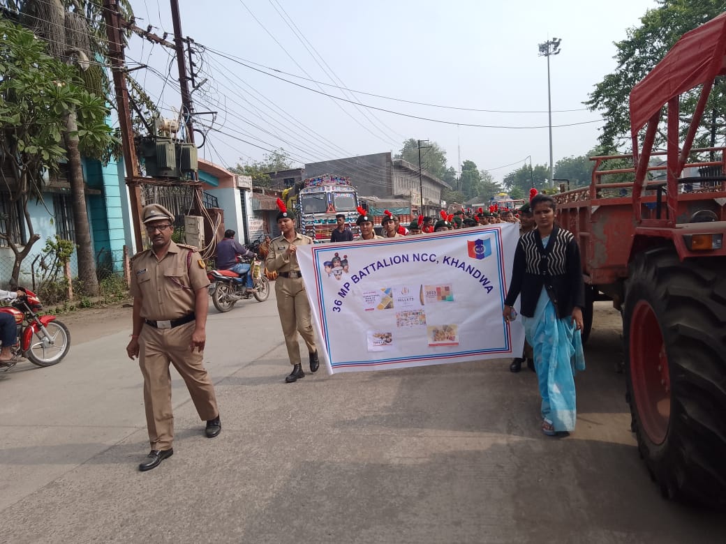 36Cadets's tweet photo. Seva Sadan Mahavidyalaya and Vivekananda College Shahpur organised Nukkad Natak and  awareness drive in Burhanpur and Shahpur to celebrate International year of Millets 2023 https://t.co/jikNwx5AK0