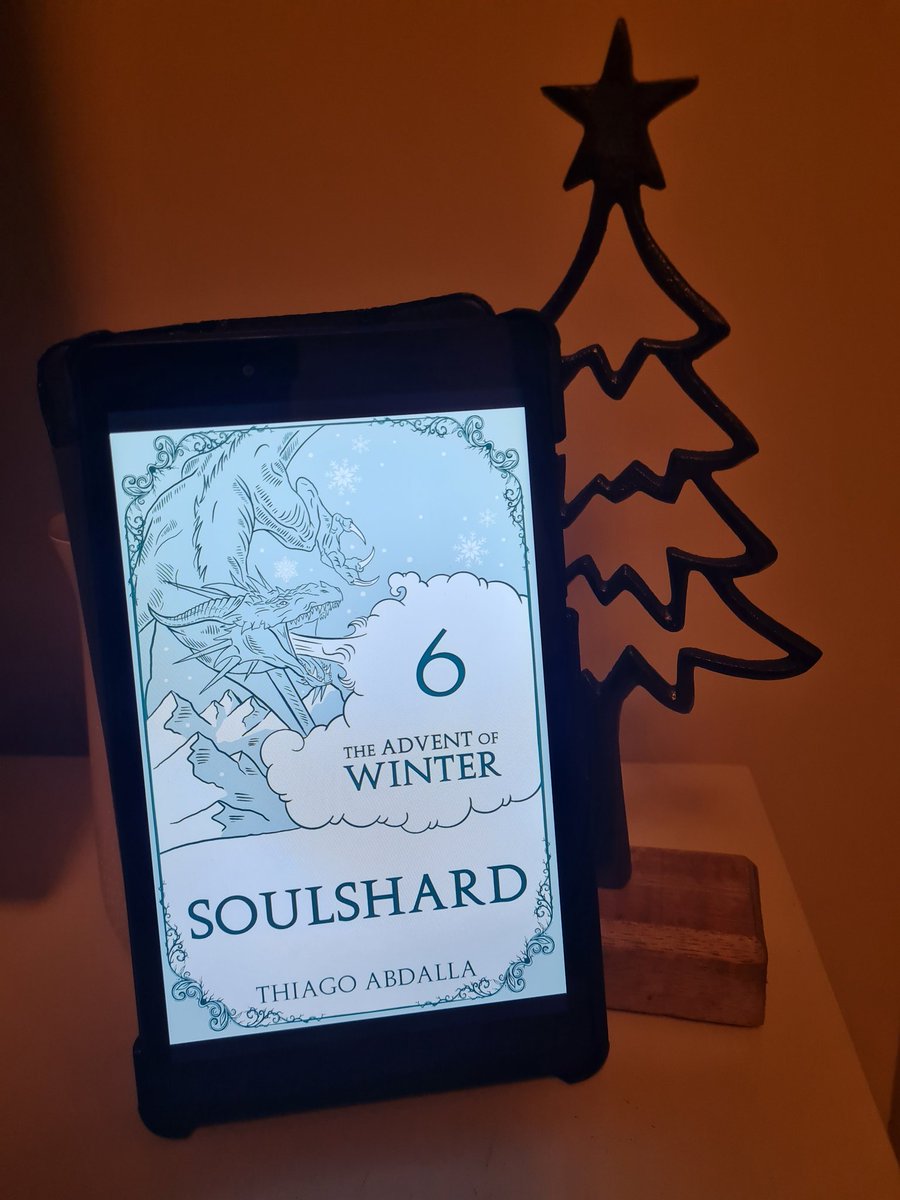 Day 5 of <a href="/dominish_books/">dominish_books</a>
#AdventOfWinter and do we get another break?
Nope <a href="/TAbdalla/">Thiago Abdalla</a> pulls no emotional punches with Soulshard! 😰😰

Rental and Venn undergo their trials in the frozen wilderness, tracking demons that plague the fortress. But who is really the hunter?

❄️❄️❄️❄️