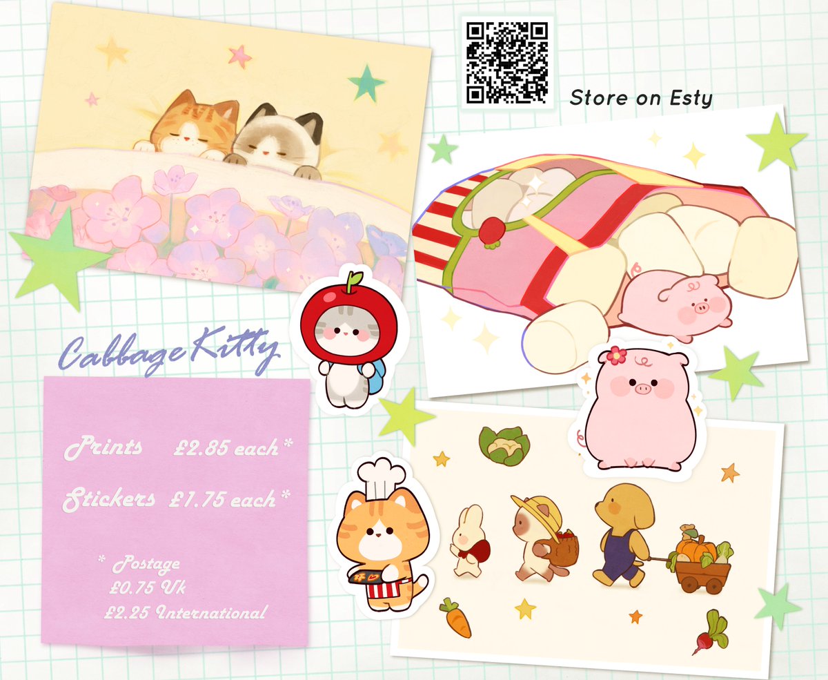 _anachaga's tweet photo. Hey!! I am selling some cute stickers and prints on Esty now, go check it out  🫶✨ 

🌿https://t.co/vU4ObK7i9M

#SmallBusiness #etsy https://t.co/y9gb9FaRYU