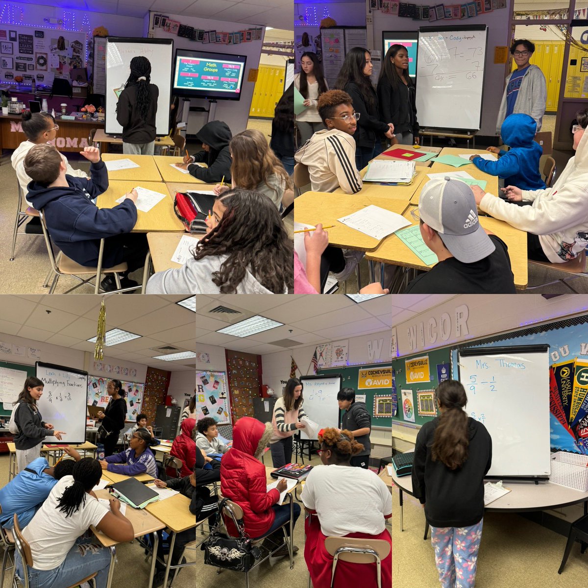 AVID 7 requested more math tutorials and collaborative study groups this quarter, and boy oh boy did they rock it today! So many A-ha! moments today and AVID 7 kids leading and modeling for their peers, with the support of AVID 8 tutors. <a href="/BCPS_AVID/">Baltimore Co AVID</a> <a href="/CockeysvilleMS/">Cockeysville Middle</a>