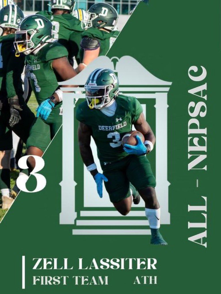 Blessed to be named first team all nepsac 🙏🏾@DABigGreenFB @bbarbato53