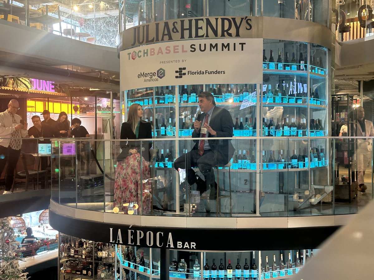 ndahlberg's tweet image. Tim Draper: “it’s great to see Miami grabbing crypto by the horns and I hope to see Miami grabbing AI too” - #TechBasel ⁦@refreshmiami⁩ ⁦@eMergeAmericas⁩ ⁦@FloridaFunders⁩ #miamitech