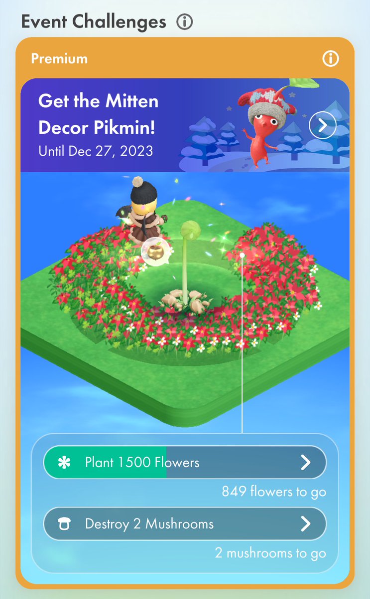 lyn_e3's tweet photo. @PikminBloom I’m curious why my flower planting count is different? 
I’ve planted 1170 flowers for the weekly challenge, at the same time as the Plant 1500 flower challenge. Why does the challenge only show 651 flowers planted. That’s a very large discrepancy. https://t.co/sh54DLRuIx