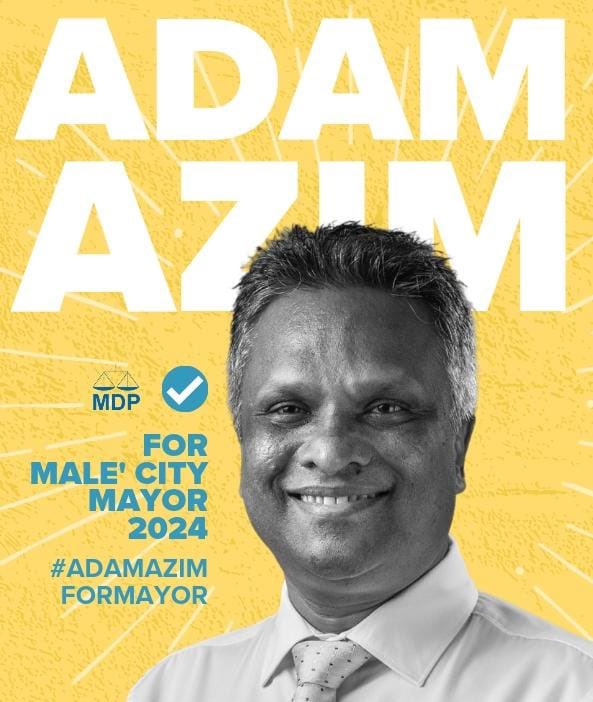 SaudVillingili's tweet photo. Male’ City ah dhirun genes dhevvaa enmennah hiyfaseyha city akah Male’ hadhaavaane candidate aky @adamazim kamai medhu evves shakkeh nukuran.
#AdamAzimForMayor 
#VoteforMDP https://t.co/RnqEWuuI2H