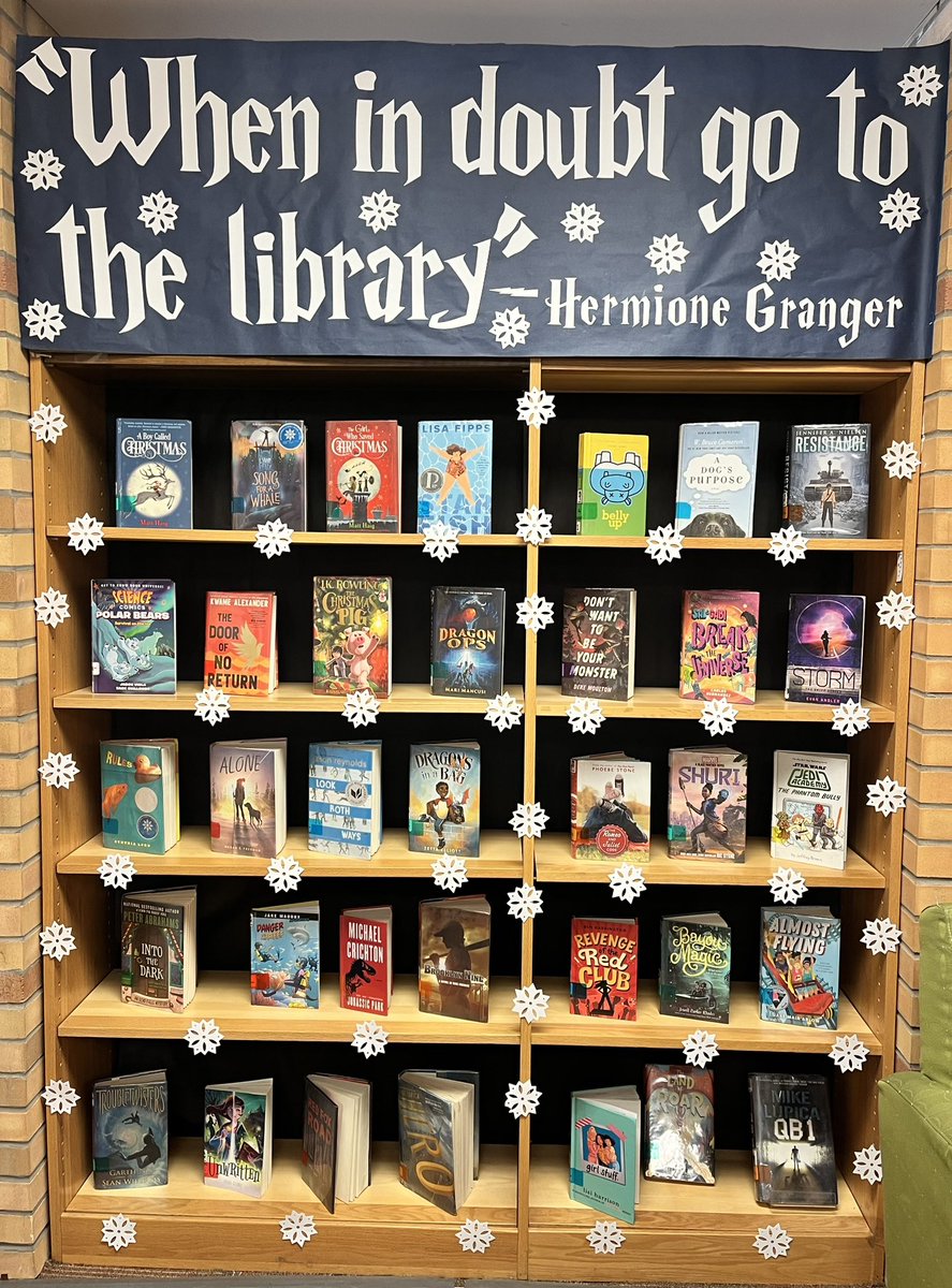 CC_MS_Library's tweet image. It’s a Harry Potter Christmas in the library! @CCCSD_MS
