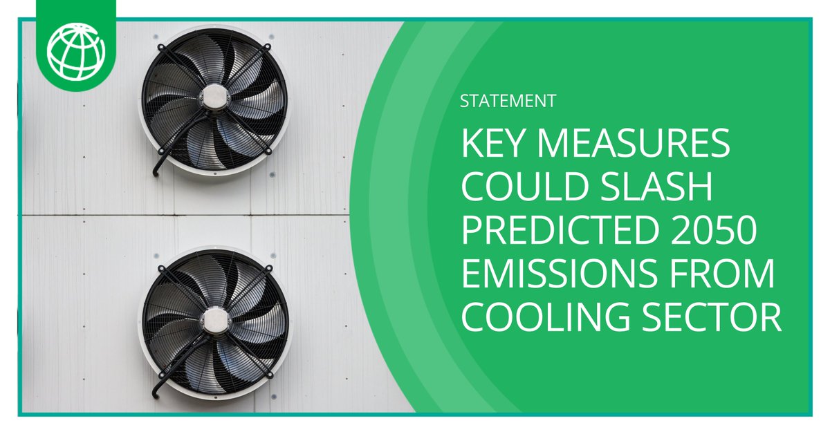 Cooling is essential in a warming world, but it also fuels climate change.

<a href="/UNEP/">UN Environment Programme</a>’s global cooling stocktake, with a financing chapter from IFC, lays out the private sector's role in developing and funding sustainable cooling technologies: wrld.bg/v4Pb50QfZiJ #COP28