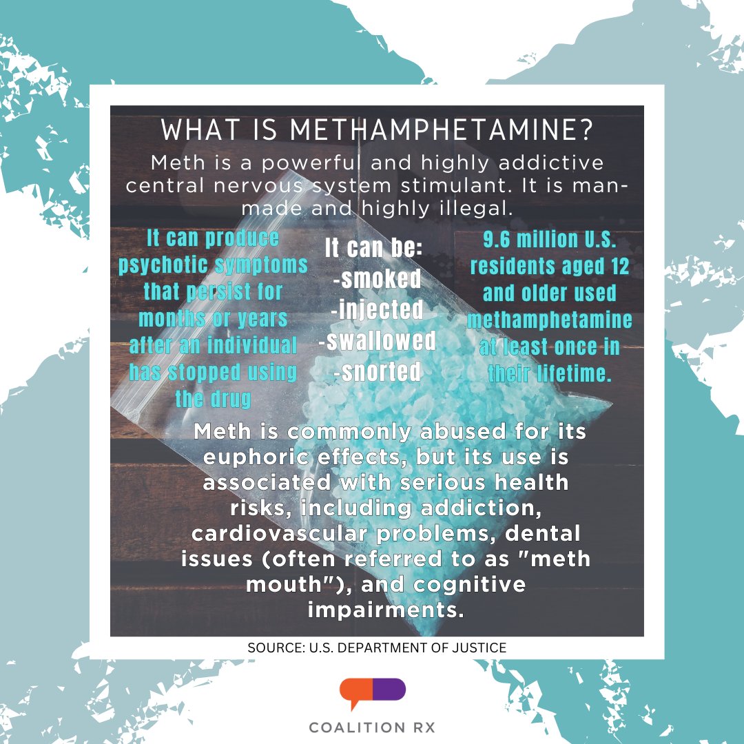 DRUG OF THE WEEK!!! Read below to learn more about meth. Engage with this post to spread the word, comment below what you want to see us post next! #omaha #nebraska #methamphetamine #awareness #drugmisuse