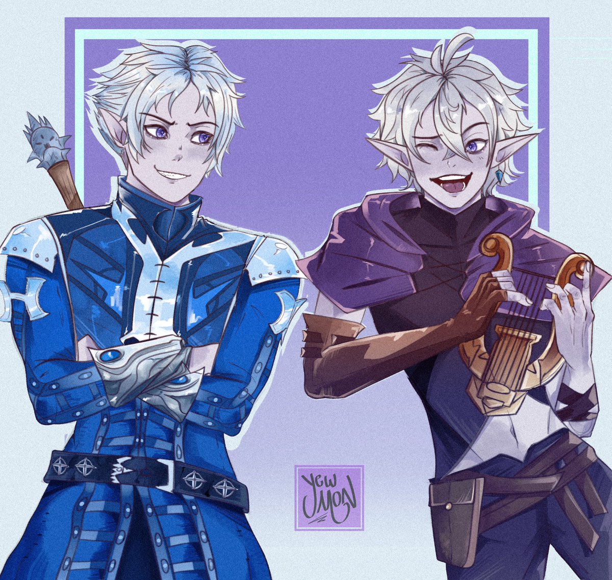 tartynlyn's tweet photo. Tarlyn, original oc design and baldurs gate 3 version https://t.co/6YasPGytiB
