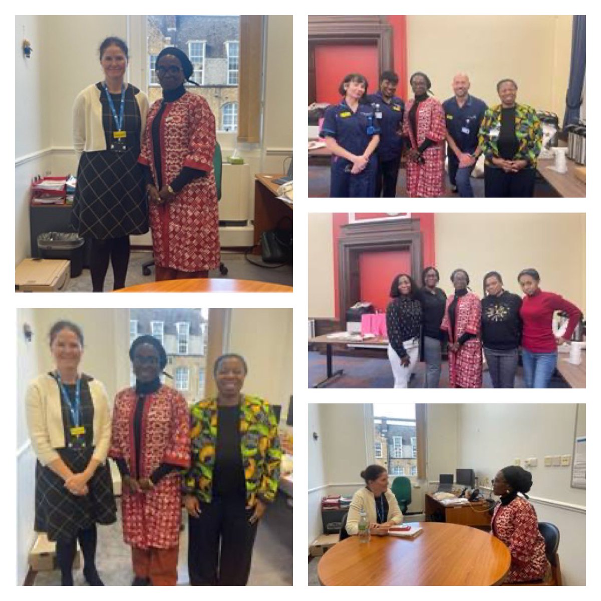 Honoured to meet Francisca Okafor, CNO at the federal ministry of health of Nigeria 🇳🇬 We discussed leadership challenges and professional nursing and practice across our countries.