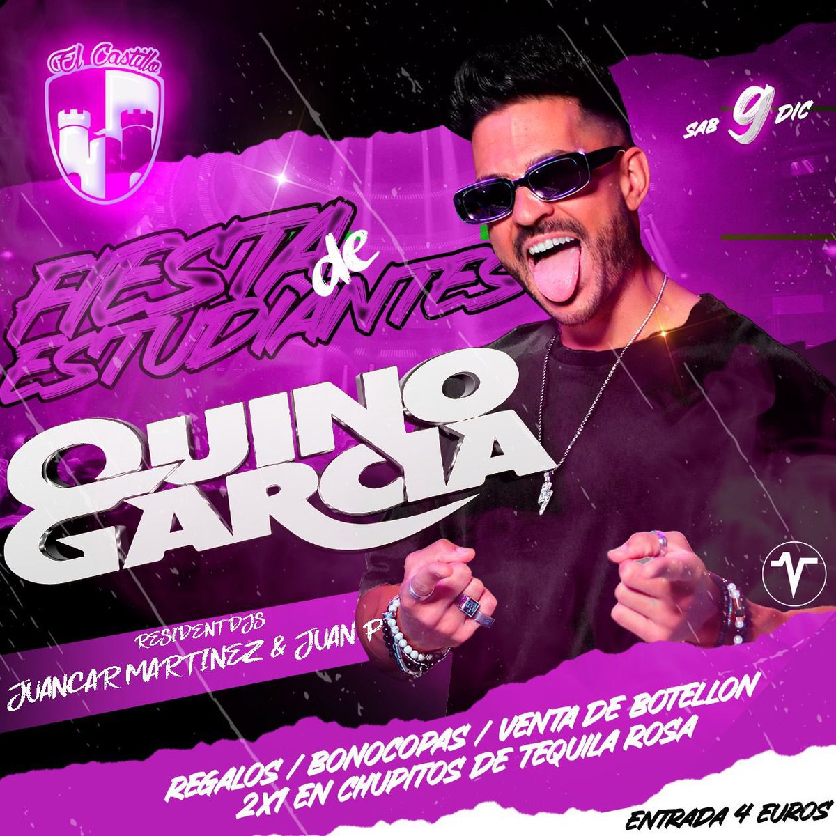 Estamos de vueltaaaa!😊
 SÁBADO 9 DE DICIEMBRE
📌Castillo Disco

 ❗TEMÁTICA CARTAS: en la entrada daremos una carta a cada uno, quien encuentre su pareja…CHUPITO GRATIS!
❗️ENTRADA: 4€
❗️Like y Rt para el sorteo de 1 entrada
⛔️PROHIBIDA LA ENTRADA A MENORES DE 16. DNI FISICO⛔️