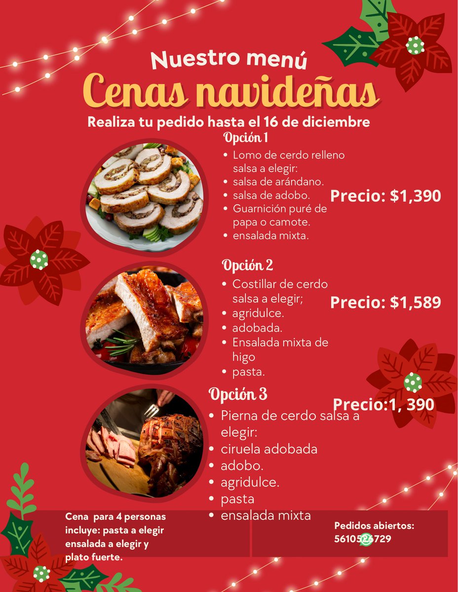 12Onzas's tweet photo. Buenas tardes les dejamos opciones de cena navideña. Porciones para 4 personas. @En_laDelValle nos ayudan con un RT? https://t.co/FqkE5sZQwY